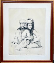 James Ochs etching two seated 305f93
