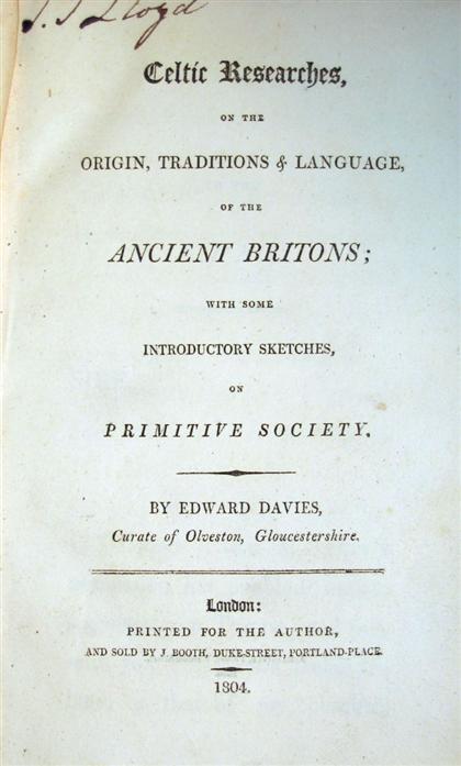 2 vols Davies Edward Celtic 4d661