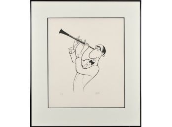 Al Hirschfeld etching, “Benny