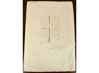 Salvador Dali etching in colors  306001