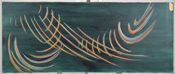 Vintage abstract oil on canvas,