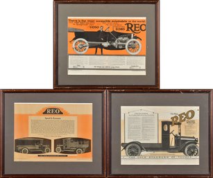 Three framed vintage Reo Motor 306153