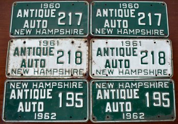 Three pairs of vintage matched NH Antique