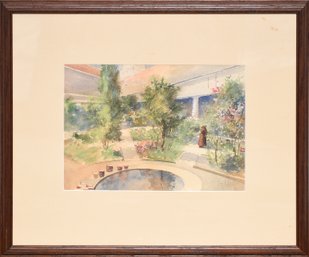 A vintage Louis K Harlow watercolor 3061cd