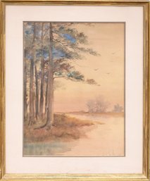 A vintage Louis K Harlow watercolor 3061ee