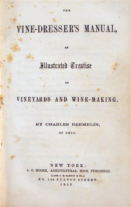 1 vol.  Reemelin, Charles. The