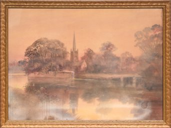 A vintage Louis K Harlow watercolor 306260