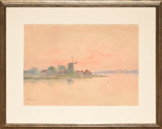 A vintage Louis K Harlow watercolor 30626c