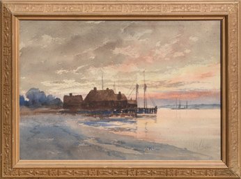 A vintage Louis K Harlow watercolor 306307