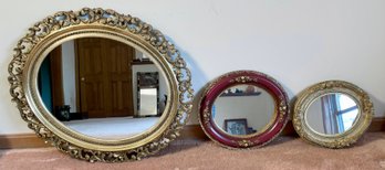 Large vintage mirror reticulated