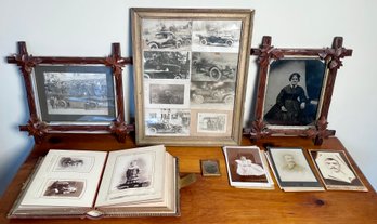 A group of antique photos including  306346