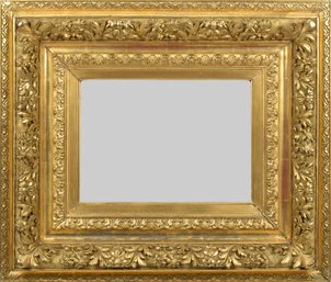 Antique gilt gessoed and wood frame,