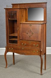 Vintage oak secretary desk with 306384