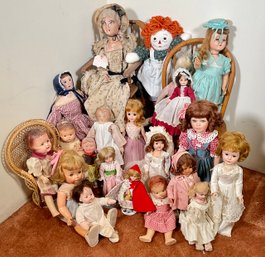 Twenty vintage dolls including 306390