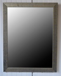 A modern rectangular silvered and 3063af