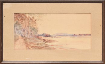 A Louis K Harlow signed watercolor