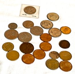 A collection of coins including  3064b2