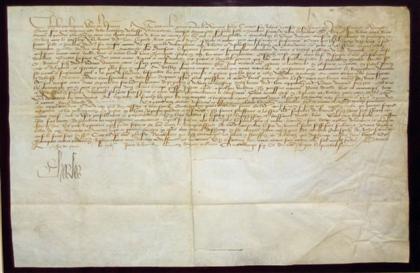 1 piece Document Signed Charles 4d6e9