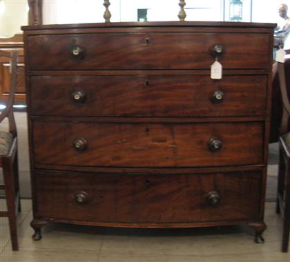 Georgian mahogany bow front chest 4d72e