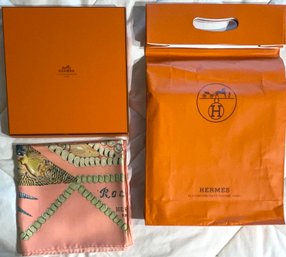 Hermes silk Rocaille scarf 306814