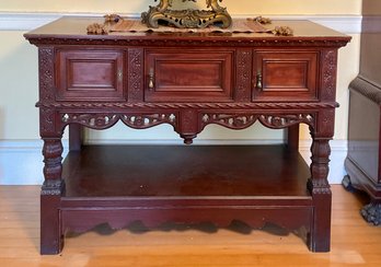 An well made antique carved mahogany 30682a