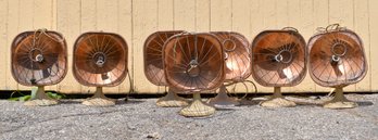 Seven vintage L H Electric Heaters  306826