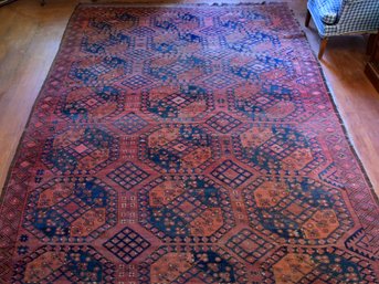 Antique room size Bokara rug. 7’6”