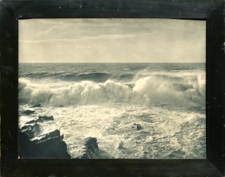 A large vintage seascape photograph 30686c