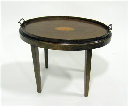 English mahogany tray table   