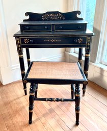 A 19th C. deck top pine wash stand,