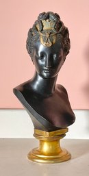 A fine antique bronze bust portrait 306883