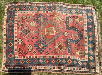Antique Caucasian prayer rug with