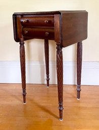 19th C. mahogany stand with two