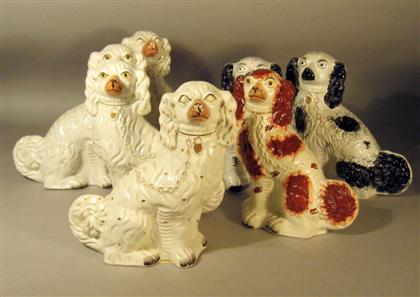 Group of seven Staffordshire King