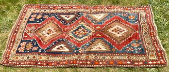 Antique Caucasian scatter rug in 3068ab