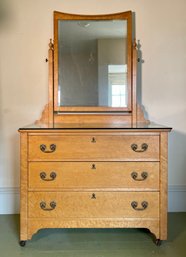 Ca. 1920s birdseye maple three drawer