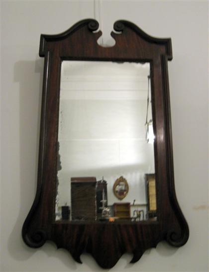 George III mahogany mirror    The