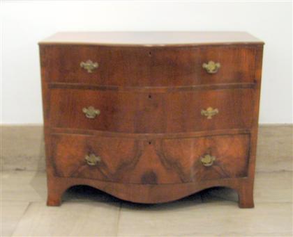 English walnut serpentine chest 4d74a