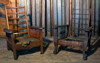 Two antique Morris chair 30696a