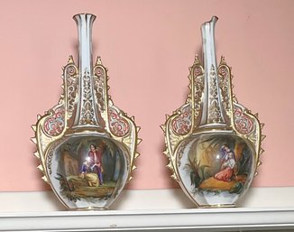 A pair of antique French porcelain