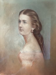 Ca 1880-1900, pastel portrait of