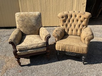 Two Victorian Sleepy Hollow chairs;