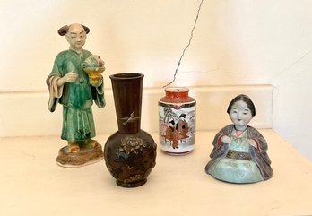 Four pieces of antique Japanese
