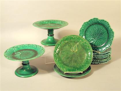 Assembled Wedgwood green majolica 4d769