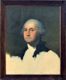 A vintage print of George Washington,