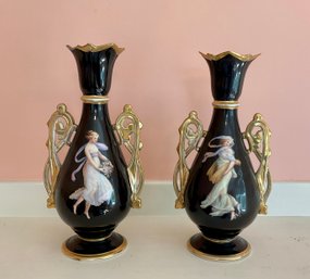 A pair of antique Old Paris porcelain
