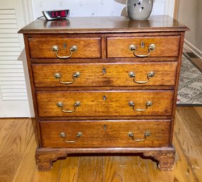 A ca. 1780-1800 English, oak Chippendale