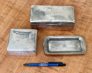 An antique rectangular sterling 306b26