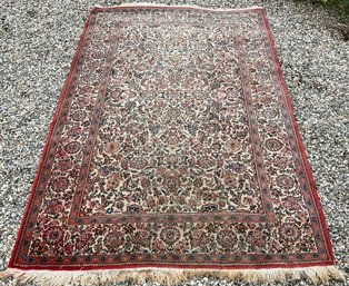 A vintage hand made Oriental area