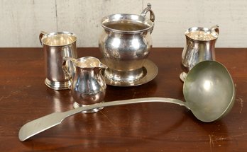 Five pieces of English hallmarked